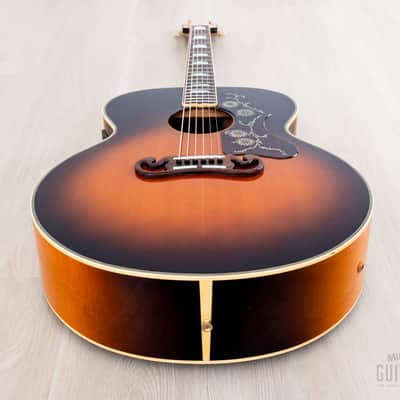 1992 Orville by Gibson J-200 Jumbo Acoustic Electric Guitar Sunburst w/ Case image 12