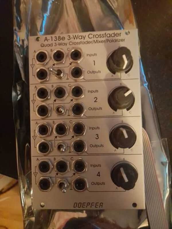 Doepfer A-138e Quad 3-Way Crossfader / Mixer / Polarizer 2010s - Silver image 1
