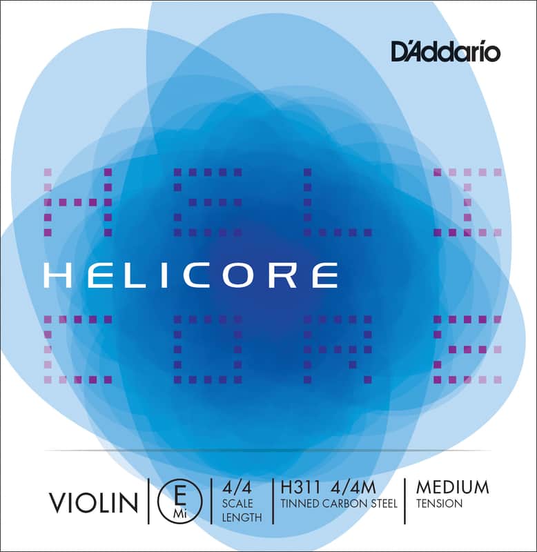 D'Addario H311 4/4M Helicore 4/4 Violin String - E Medium image 1