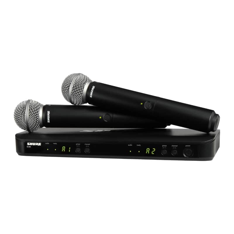 Shure BLX288/SM58 Dual-Channel Wireless Microphone System-J11 *USA Small Business* image 1