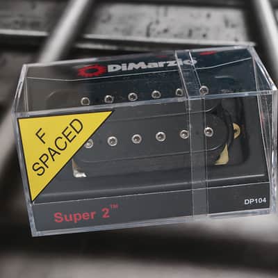 DiMarzio DP104FBK Super 2 F-Spaced Humbucker - Black image 1