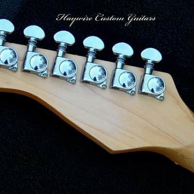 Nashville Thinline Telecaster-Tiger Stripe Green 7-Way Switching 22 Fret Maple Neck Leveled  Crowned and Polished Frets+Grover Locking Tuners+ Full Setup! image 4