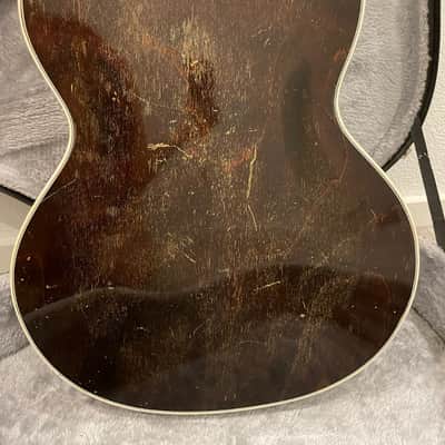 Juwel Vintage Archtop Guitar From 1950 Walnut Brown image 12