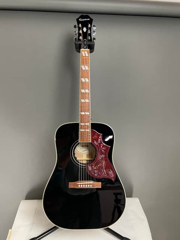 Epiphone Hummingbird Pro 2022 - Ebony | Reverb