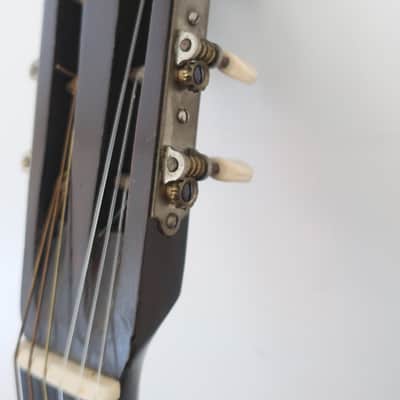 Antique 1890s Unknown Classical Baroque Parlor Guitar Exquisite Inlays Wood Rosewood Mahogany Martin Regal Washburn Possibly Made By Aubry-Maire or Jérôme Thibouville-Lamy (J.T.L.) Mirecourt, France image 13