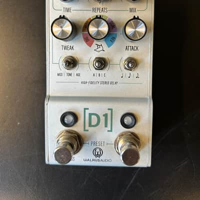 Walrus Audio D1 High-Fidelity Delay Guitar Effects Pedal image 2