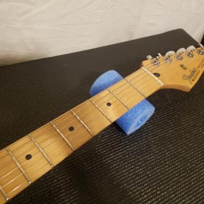 Fender Standard Stratocaster HSS 2006 60th Anniversary Midnight Wine Red Humbucker Maple Neck MIM image 6