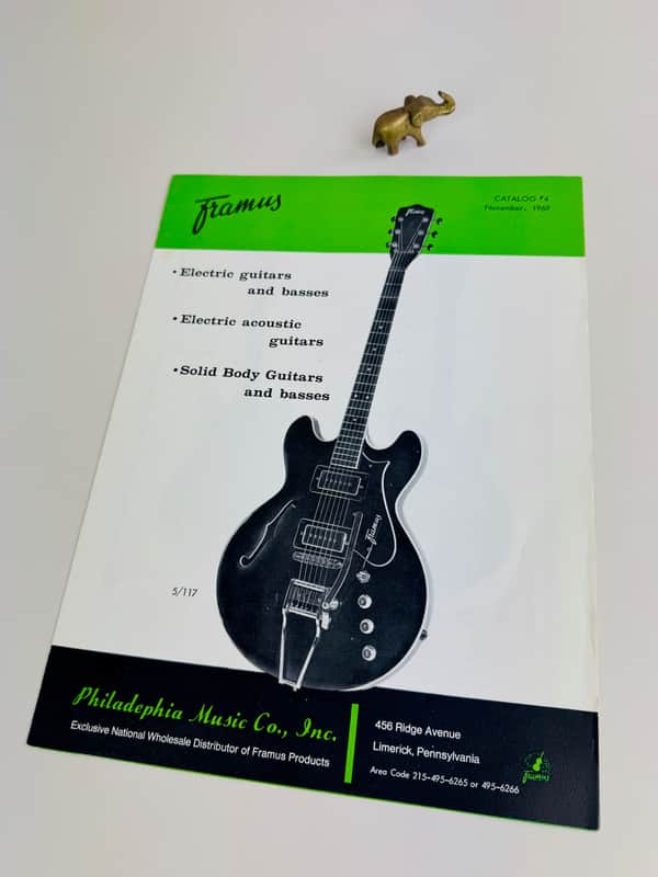 Framus Foldout Catalog No. 4 – Philadelphia Music Co. Distributor Issue 1969 image 1