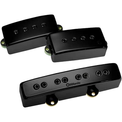 DiMarzio DP307 Relentless PJ Pickup Pair Gloss Black Cover