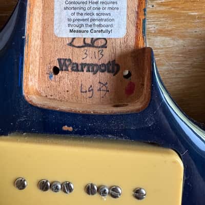 Warmoth SG Style P-90's Loaded Body 2015 - Blue image 4