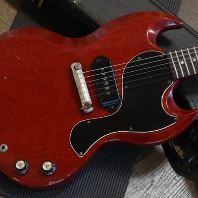 Owned & Played by Wilco's Jeff Tweedy! 1963 Gibson SG Junior Electric Guitar Cherry + OG Case image 3