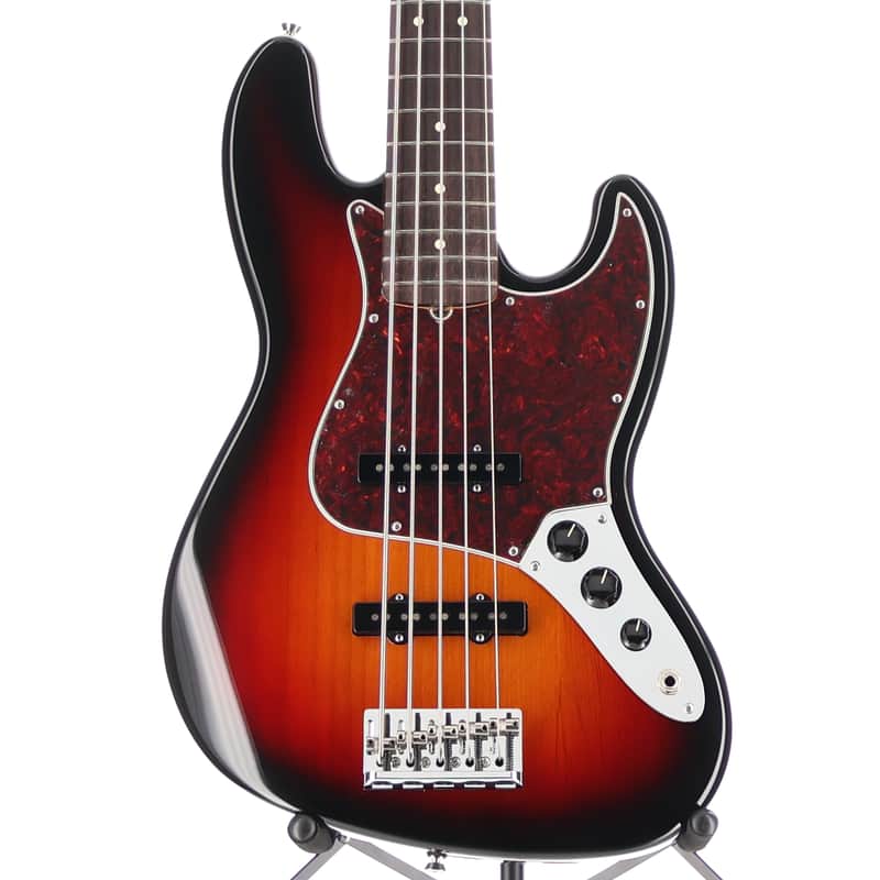 Fender Certified Pre-Owned American Professional II Jazz Bass V, Rosewood Fingerboard, 3-Color Sunburst (M4) (48915) image 1