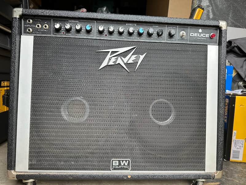 Peavey Deuce VT Series 240T 120-Watt 2x12" Guitar Combo 1980s - Black image 1