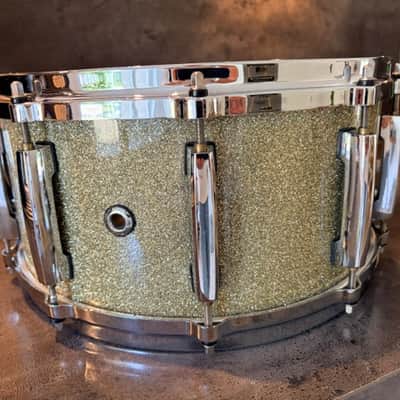Pearl ES-1465 Eric Singer signature snare 14x6.5 2002 - Silver sparkle image 5