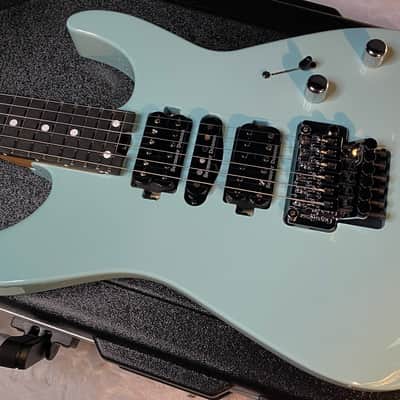 NEW ! Jackson Custom Shop Dinky HSH - Roasted Maple Neck & Ebony Fretboard - DK - Daphne Blue - Authorized Dealer - 8.1 lbs - G06676 image 7