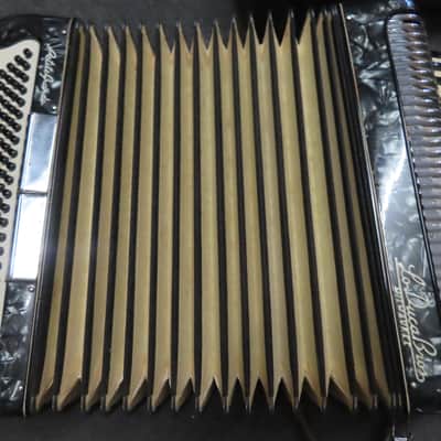 LODUCA BROS PETITE GRANDE 1960's 3/4 120 BASS ACCORDION BLACK PEARL IMMACULATE on SALE!$! image 13