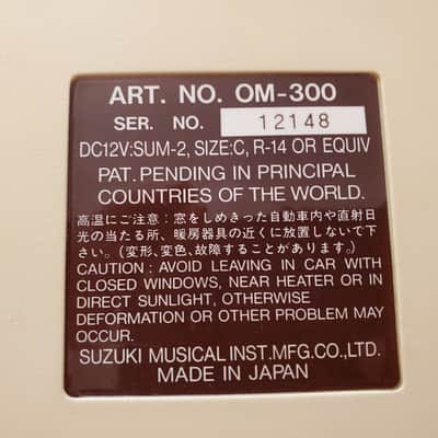 CERTIFIED!!! SUZUKI OMNICHORD OM300 INSPECTED/SERVICED AND IN AMAZING CONDITION! image 17