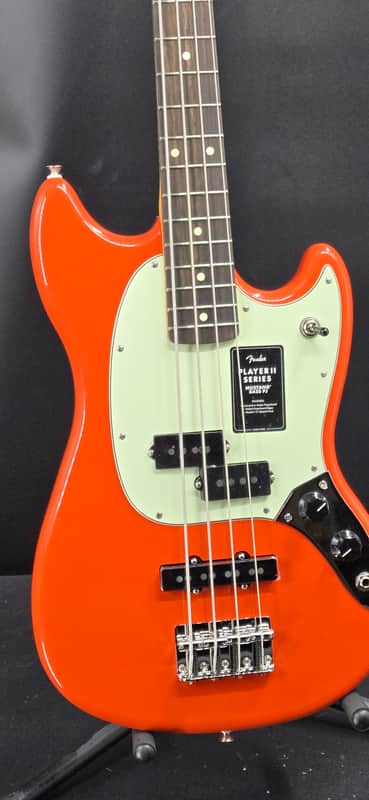 Fender Player II Mustang® Bass PJ, Rosewood Fingerboard, Rallye Orange image 1