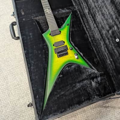 Solar Guitars X1.7FRLB – Flame Lime Burst Matte 2025 - Lime Burst Matte image 14