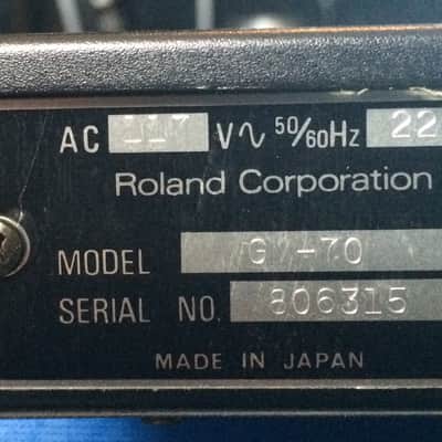 Roland GM-70 guitarsynth MIDI CONVERTER MODULE (110 volt, comes from the USA) 19” rack / synthguitar image 4