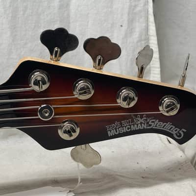 Ernie Ball Music Man USA Sterling 5 HH 5-string Bass with Case 2014 - Vintage Sunburst image 7