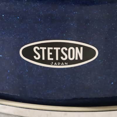 Stetson 5.5x14" Snare Drum Blue Sparkle Vintage 1960's MIJ image 2