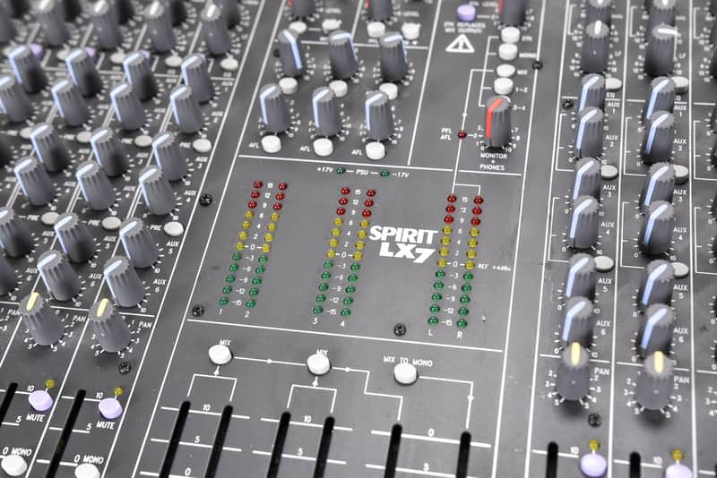 Soundcraft Spirit LX7 32-Channel Analog Mixer (church owned