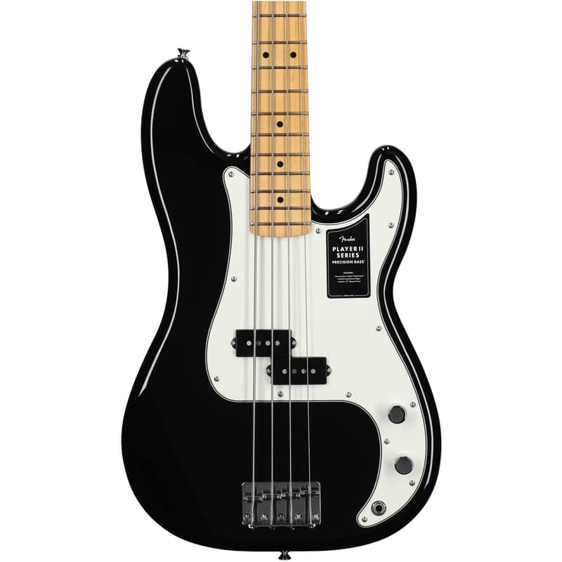 Fender Player II Precision Electric Bass, with Maple Fingerboard, Black image 1