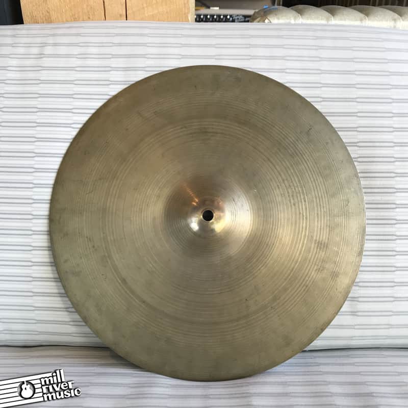 Zildjian 15" New Beat Hi-Hat Pair Hollow Logo – circa 1978-1981, vintage, *both stamped bottom, 1400g / 1600g,* very good condition* image 1
