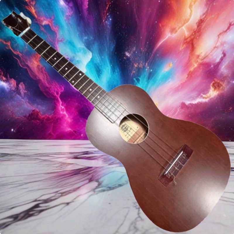 Vintage El Degas EU 55 Baritone Ukulele MIJ Japan Lawsuit Era Mahogany Near Mint image 1
