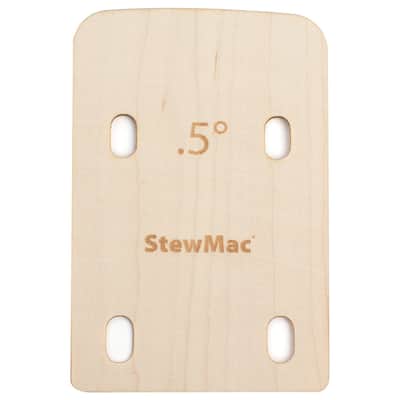 StewMac Neck Shims for Bass, Shaped - 6 Pack of 0.50 Degree Shims image 1