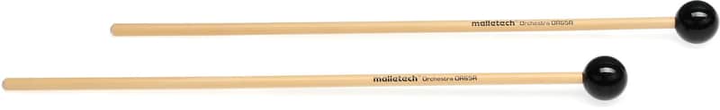 Malletech OR65R New Orchestral Series Glockenspiel Mallets - 1-inch Black Plastic image 1