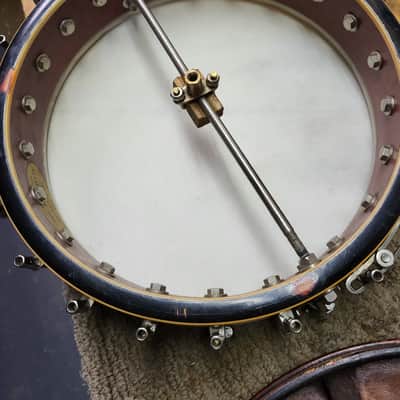 Vintage RARE 1925 Prewar The Gibson TB-2 Tenor Banjo Original Rest Pickguard Hardshell Case image 12