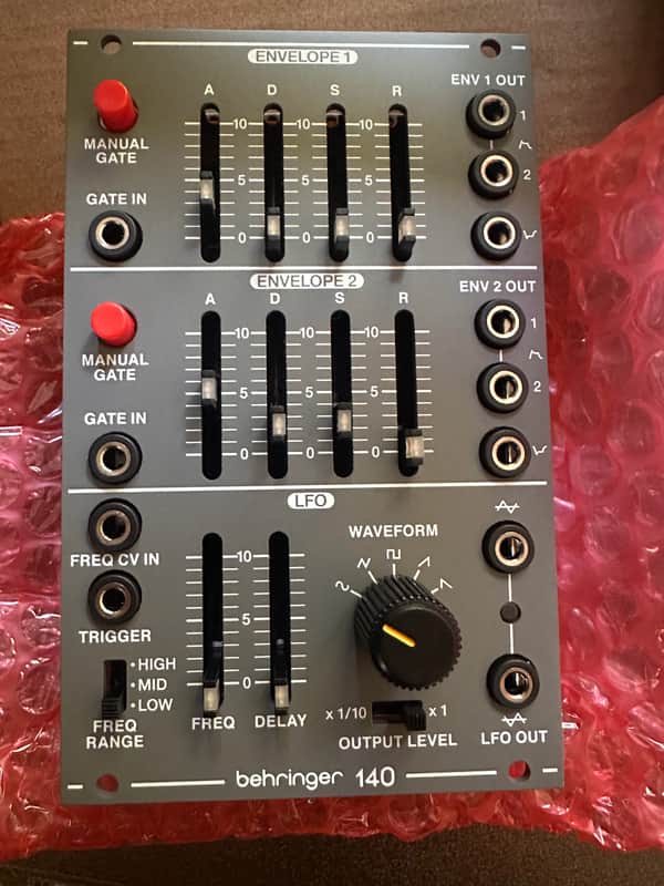 Behringer 140 Dual Envelope/LFO Eurorack Synthesizer Module 2020 - Present - Gray image 1