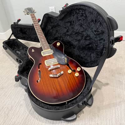 Gretsch G2622-P90 Streamliner Center Block Double Cutaway with V-Stoptail Havana Burst w Hardshell Gator Case image 2