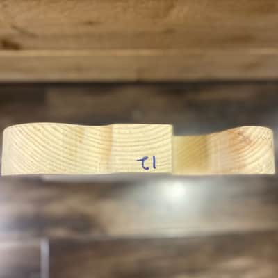 SGM DIY Project Guitar Body Unrouted Spruce image 3