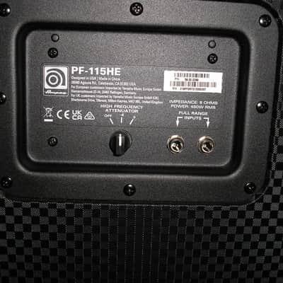 Ampeg PF-115HE Portaflex 450-Watt 1x15" Fliptop Bass Speaker Cabinet 2010s - Black image 4