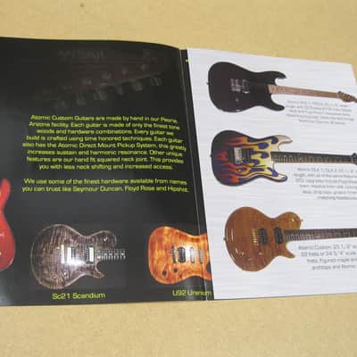 Atomic Custom Guitars Product Guide 2009 image 2