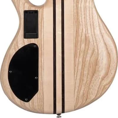 Cort A5BEYONDOPBN Artisan Series A5 Beyond 5 String Bass Guitar, Open Pore Bubinga Natural image 2