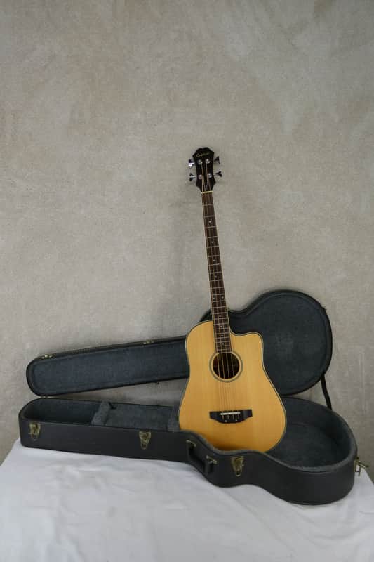 Epiphone El Segundo Acoustic Electric Bass Guitar - Natural image 1