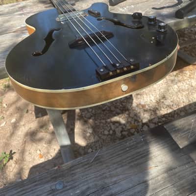 Vintage Harmony Hollow Body Mid 60d Black image 7