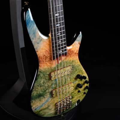 Used Ibanez SR Prestige 5-string Bass Guitar w/Case - River Canyon image 5