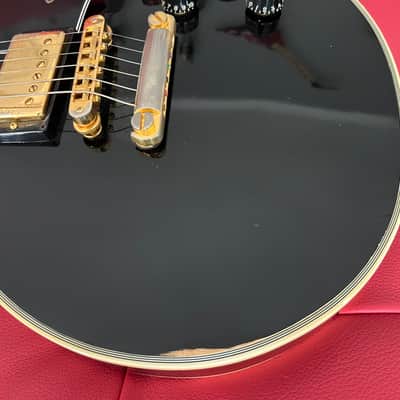 Gibson  Les Paul Custom  1979 maple fretboard fretless wonder Black gold image 10