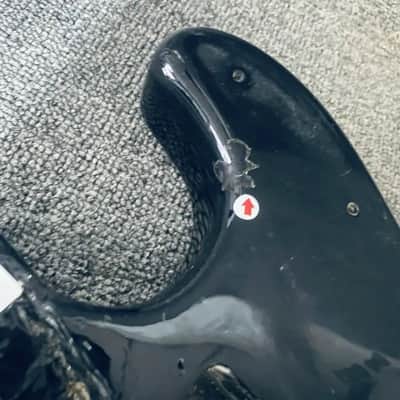 Black Basswood Guitar Strat Style Body image 12
