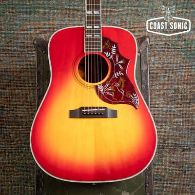 1993 Orville by Gibson Hummingbird Cherry Sunburst made in Japan with Hard Case image 5