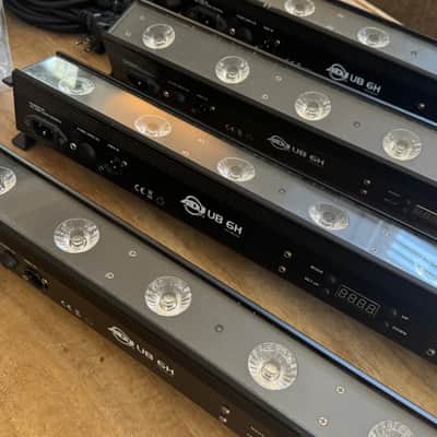 FOUR!!! American DJ UB-6H Professional Indoor 1/2 Meter Linear HEX LED Lighting Bar 2010s - Black image 2