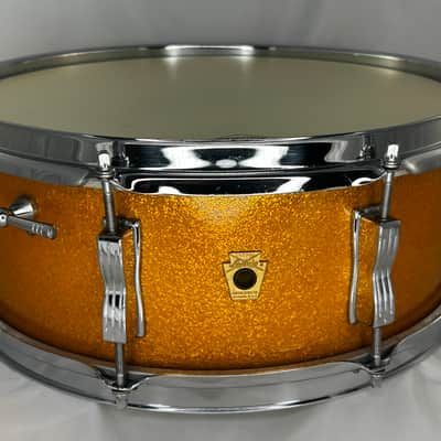 Ludwig Jazz Festival Snare Drum 1965 - Gold Sparkle image 2