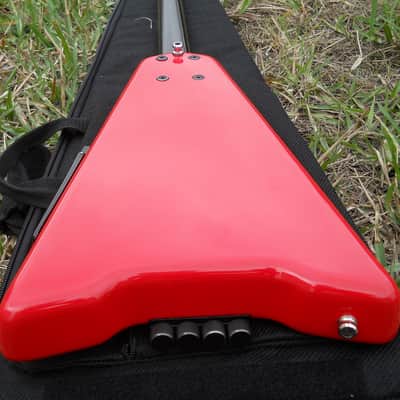 1987 Steinberger XP-2 4 String HEADLESS Bass Guitar, Active EMG's, ORIGINAL RED image 25