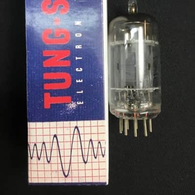 TUNG SOL 12AU7A AUDIO AMPLIFIER VACUUM TUBE TESTED VINTAGE TOP D GETTER 4.5324-C image 1