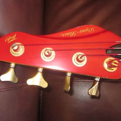 Used Peavey Dyna Bass Red 4-String Bass Guitar #05036444 image 6